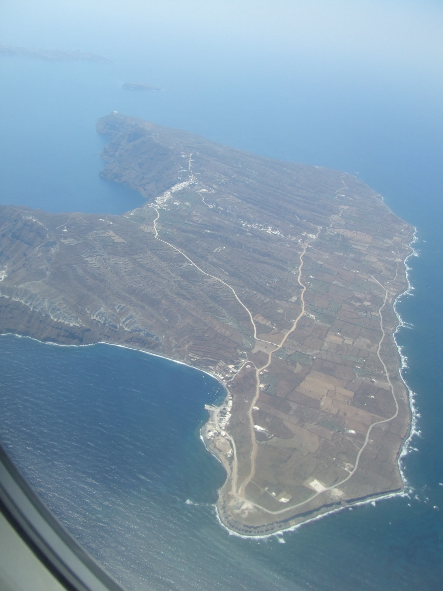 Thirassia island cliffside view